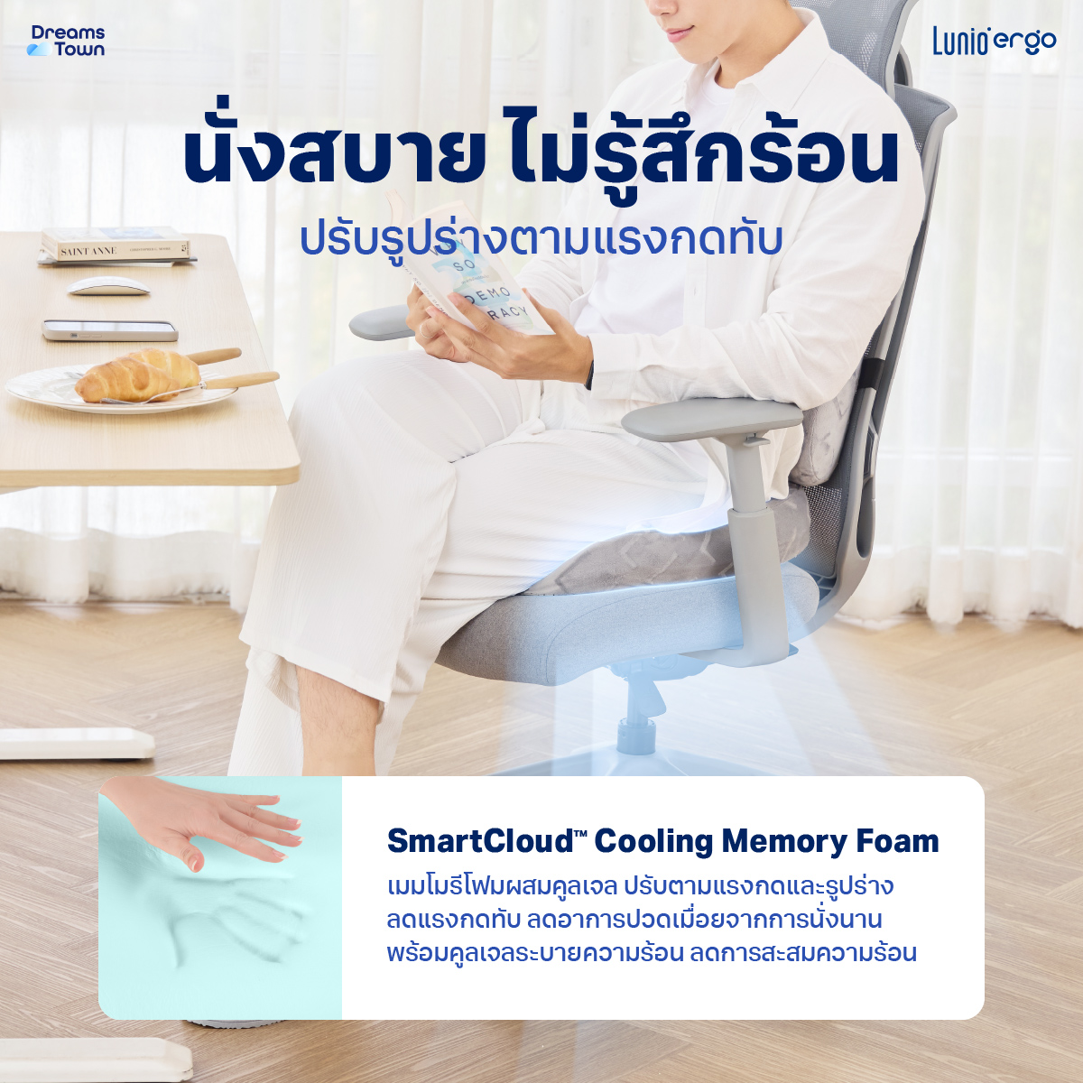 เบาะรองนั่ง LUNIO ERGO PRO SEAT CUSHION_3